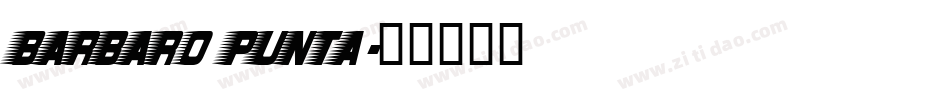 barbaro punta字体转换